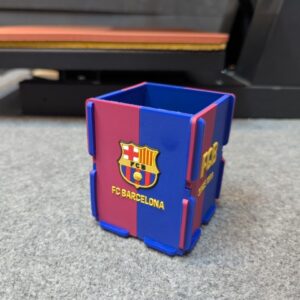 FC Barcelona Football Team PVC Square Pen Holder