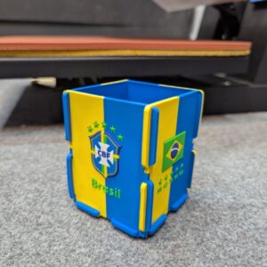Brasil Football Team PVC Square Pen Holder
