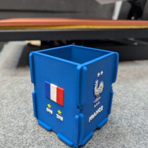 France Football Team PVC Square Pen Holder