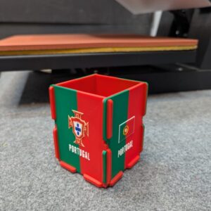 Portugal Football Team PVC Square Pen Holder
